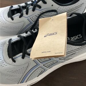Asics White and Black Athletic Sneakers